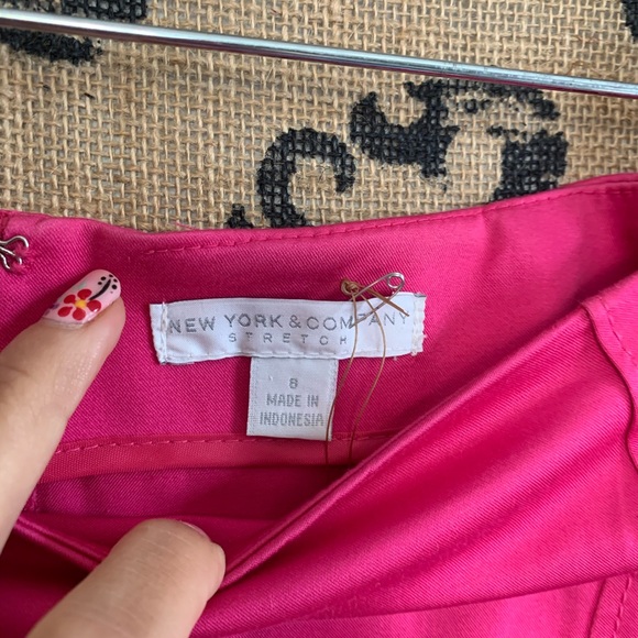 NY & Co. Bright Pink Pencil Skirt - Picture 3 of 3